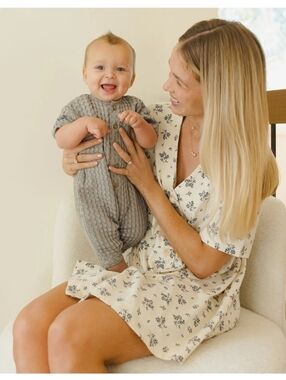 NWOT Quincy Mae Hayes Jumpsuit Steel Bllue